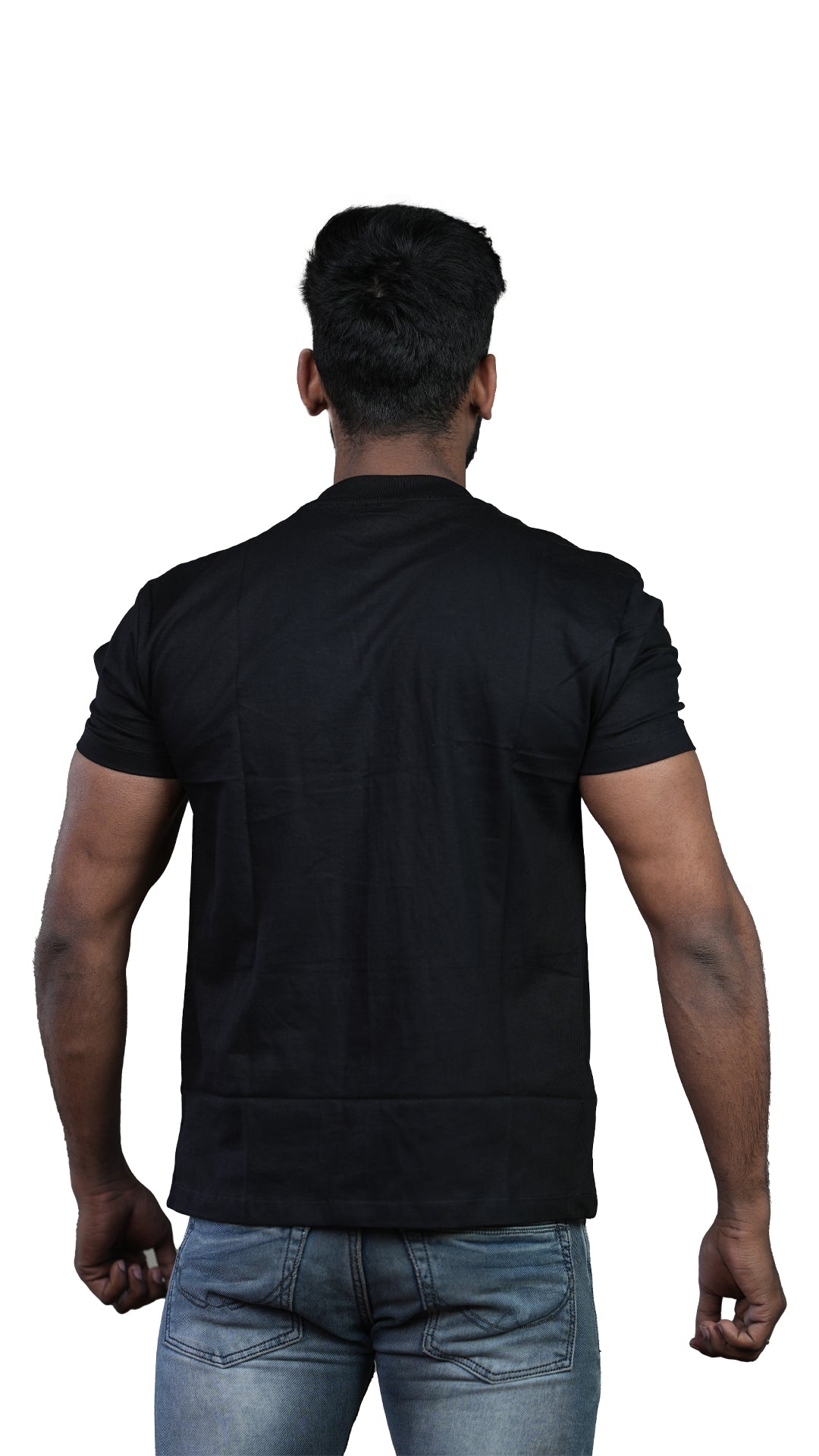 Black NIUEMAN BASICS Regular Fit 100% Cotton T-Shirt