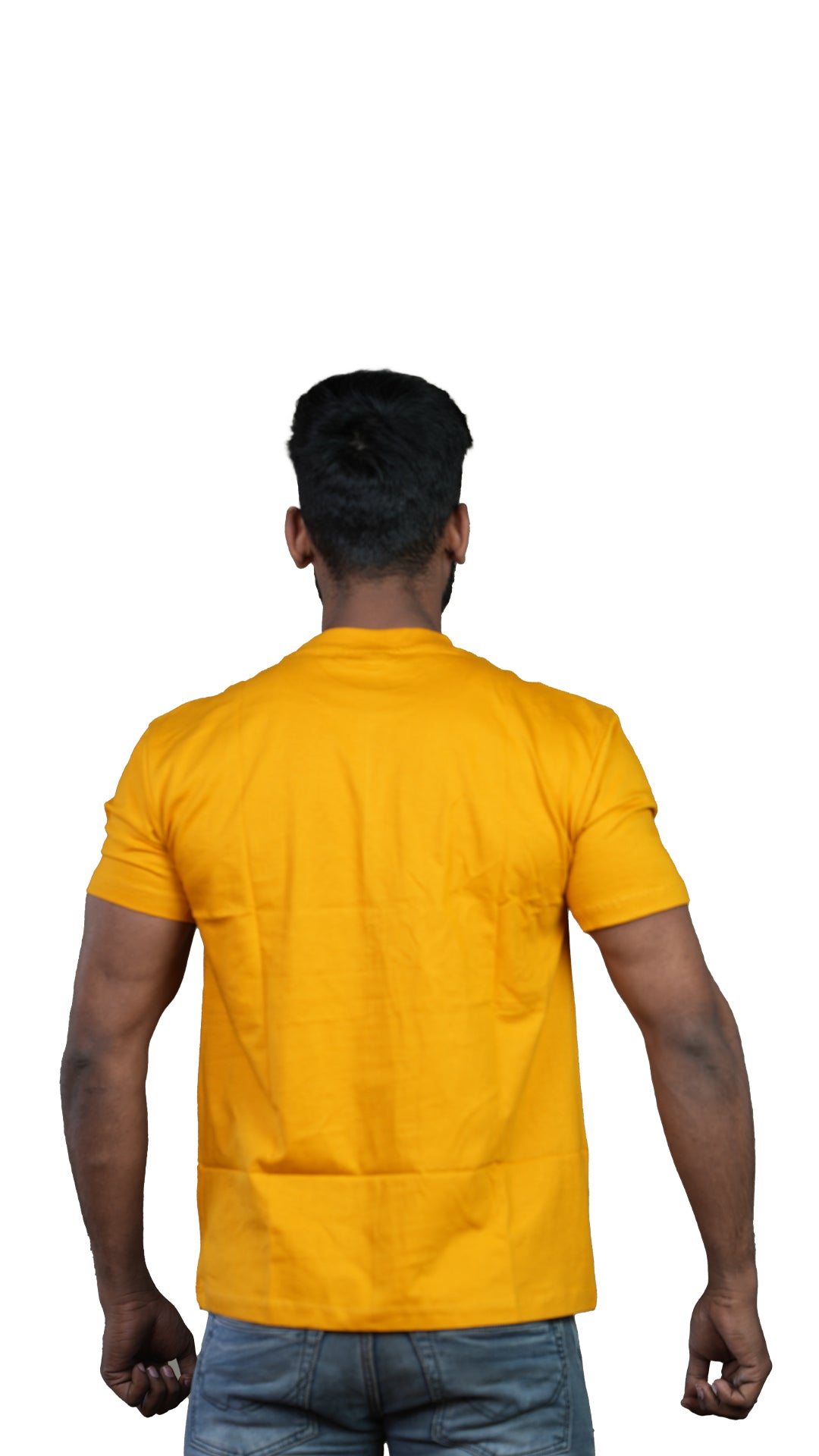 Mustard Yellow Courageous Regular Fit 100% Cotton T-Shirt