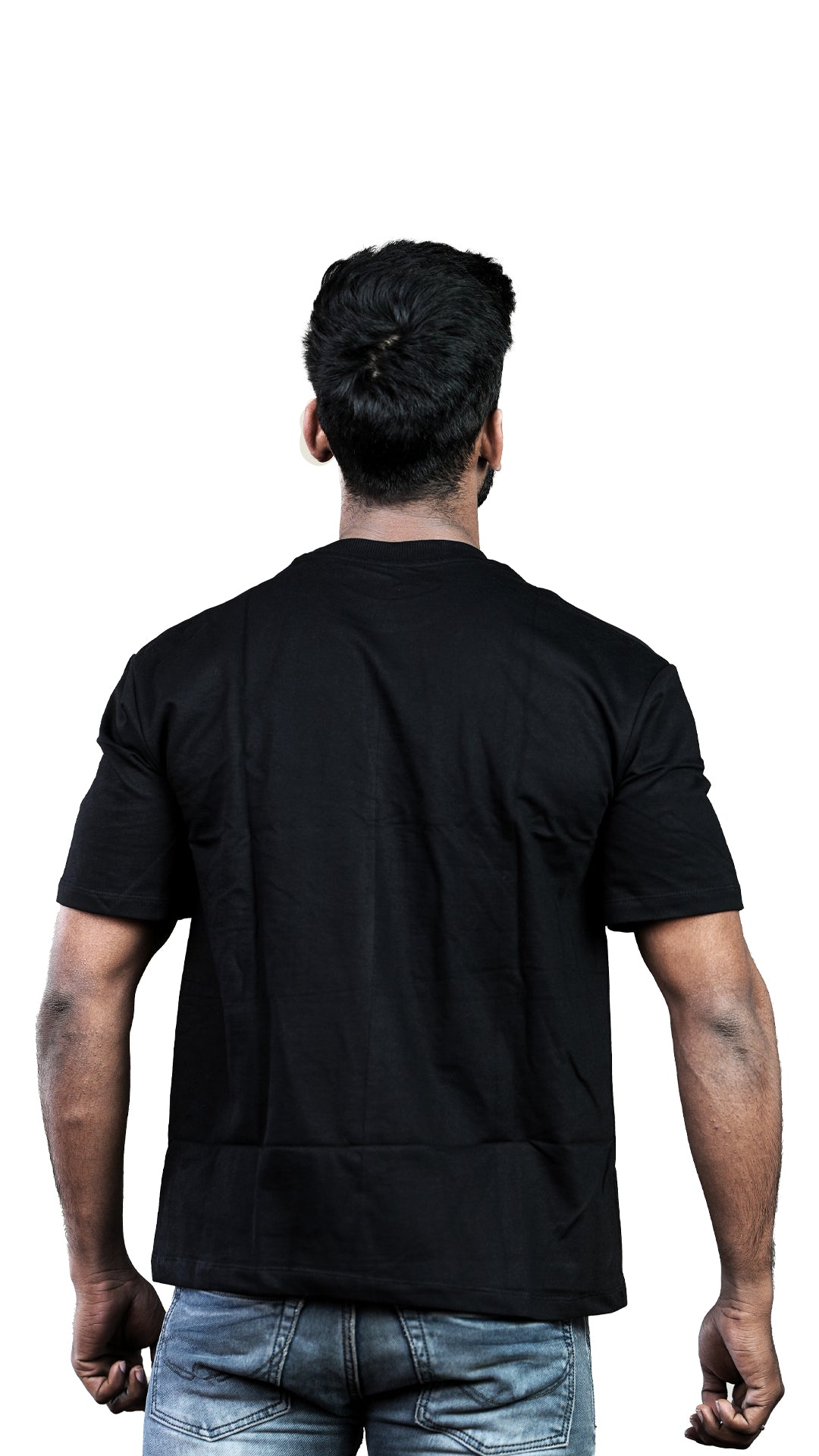 Black NIUEMAN CLASSIC French Terry Drop Shoulder T-Shirt