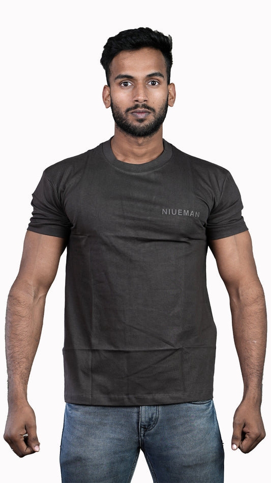 Major Brown NIUEMAN BASICS Regular Fit 100% Cotton T-Shirt