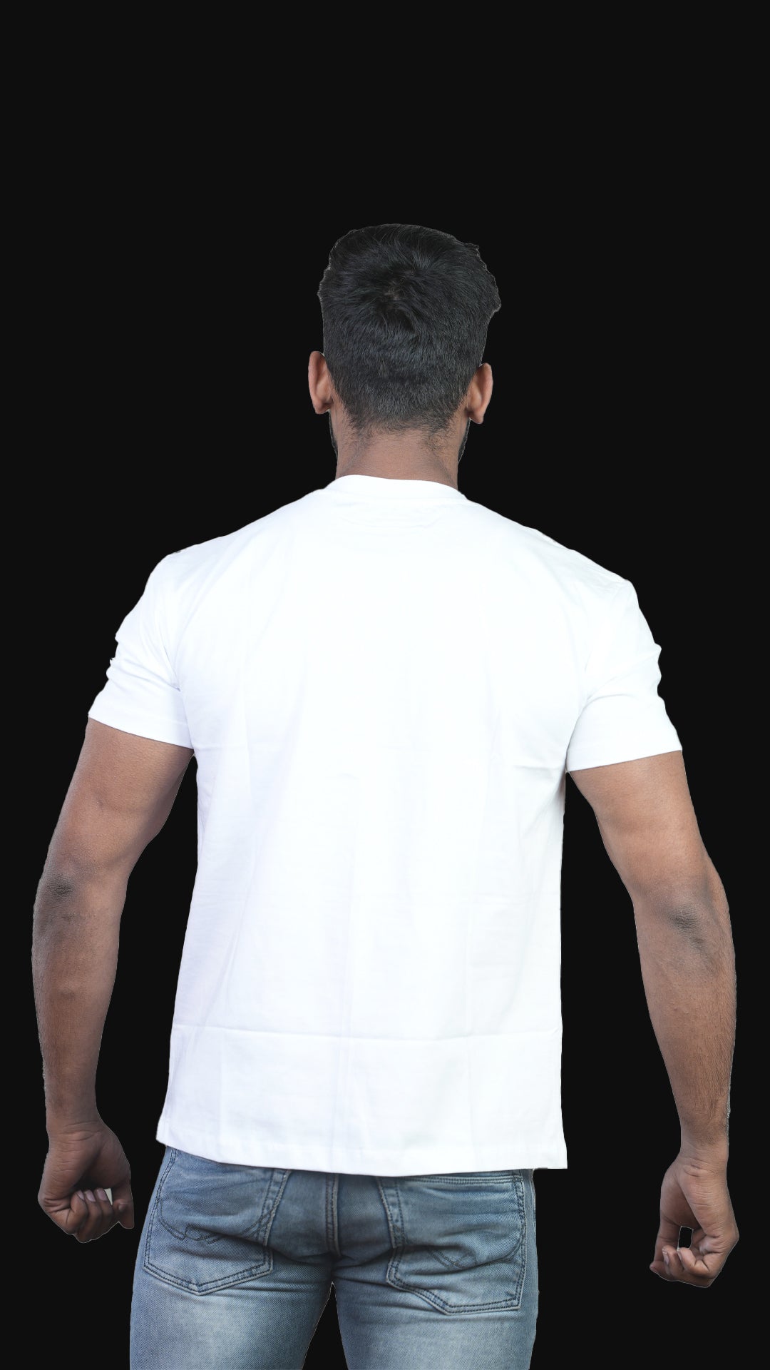White NIUEMAN BASICS Regular Fit 100% Cotton T-Shirt