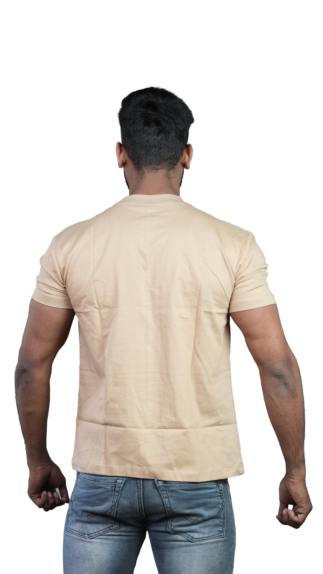Biege Urban Essence Regular Fit 100% Cotton T-Shirt