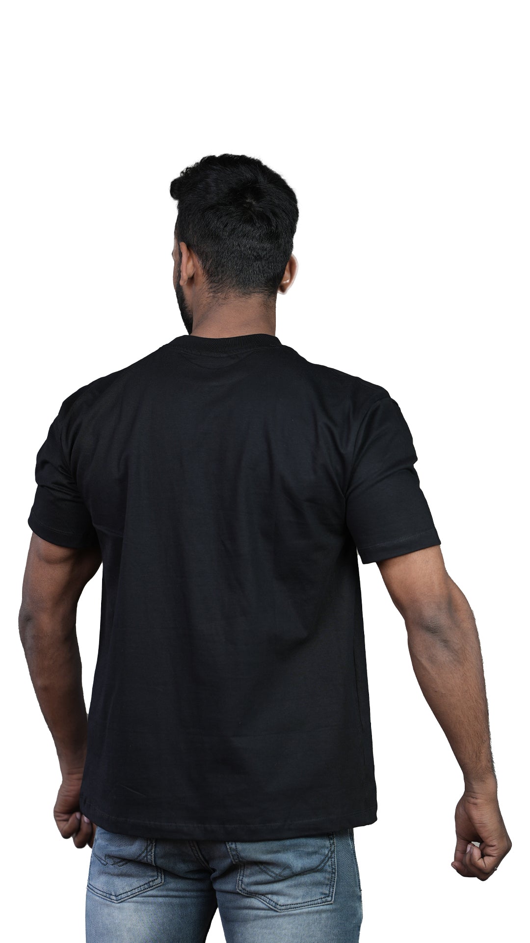 Black Urban Essence Regular Fit 100% Cotton T-Shirt
