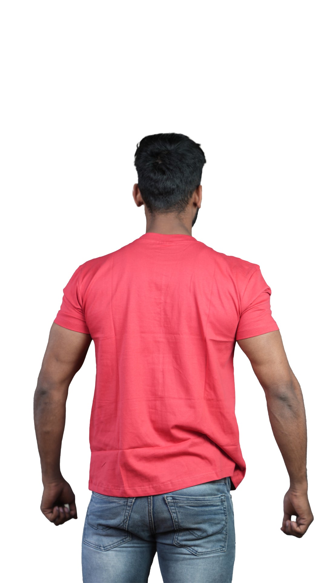 Light Red Urban Essence Regular Fit 100% Cotton T-Shirt
