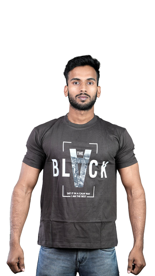 Major Brown Essence Regular Fit 100% Cotton T-Shirt