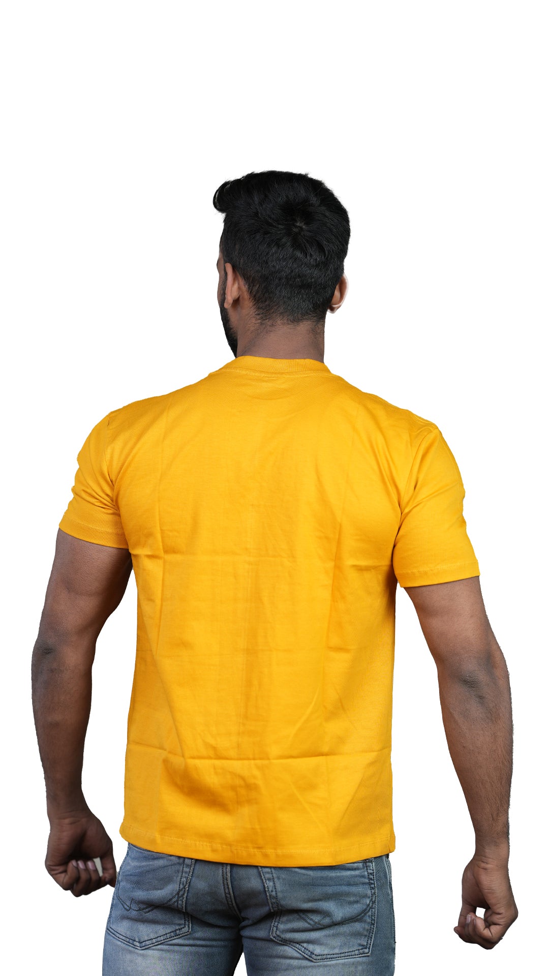 Mustard Yellow Urban Essence Regular Fit 100% Cotton T-Shirt