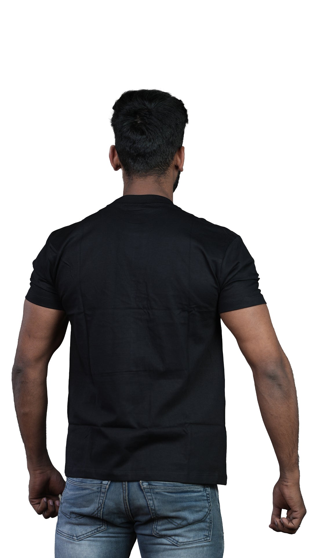 Black Courageous Regular Fit 100% Cotton T-Shirt
