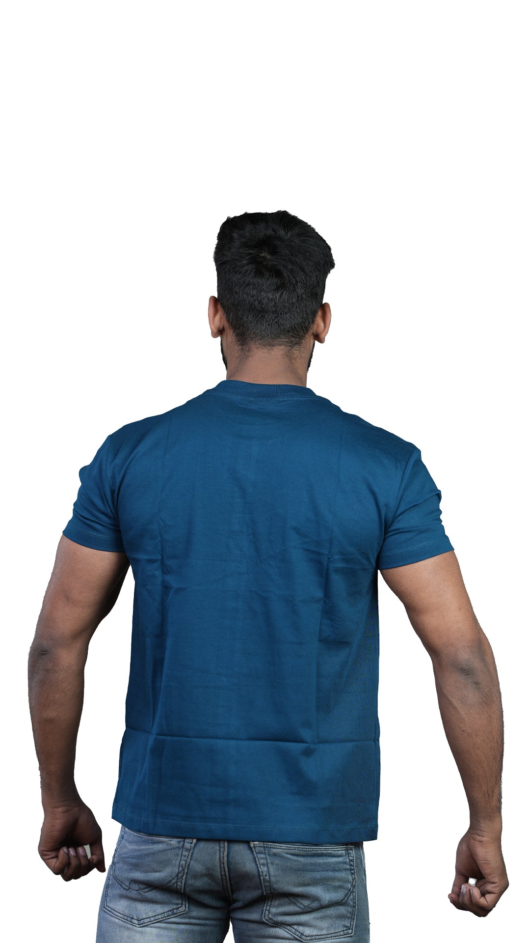 Blue Courageous Regular Fit 100% Cotton T-Shirt