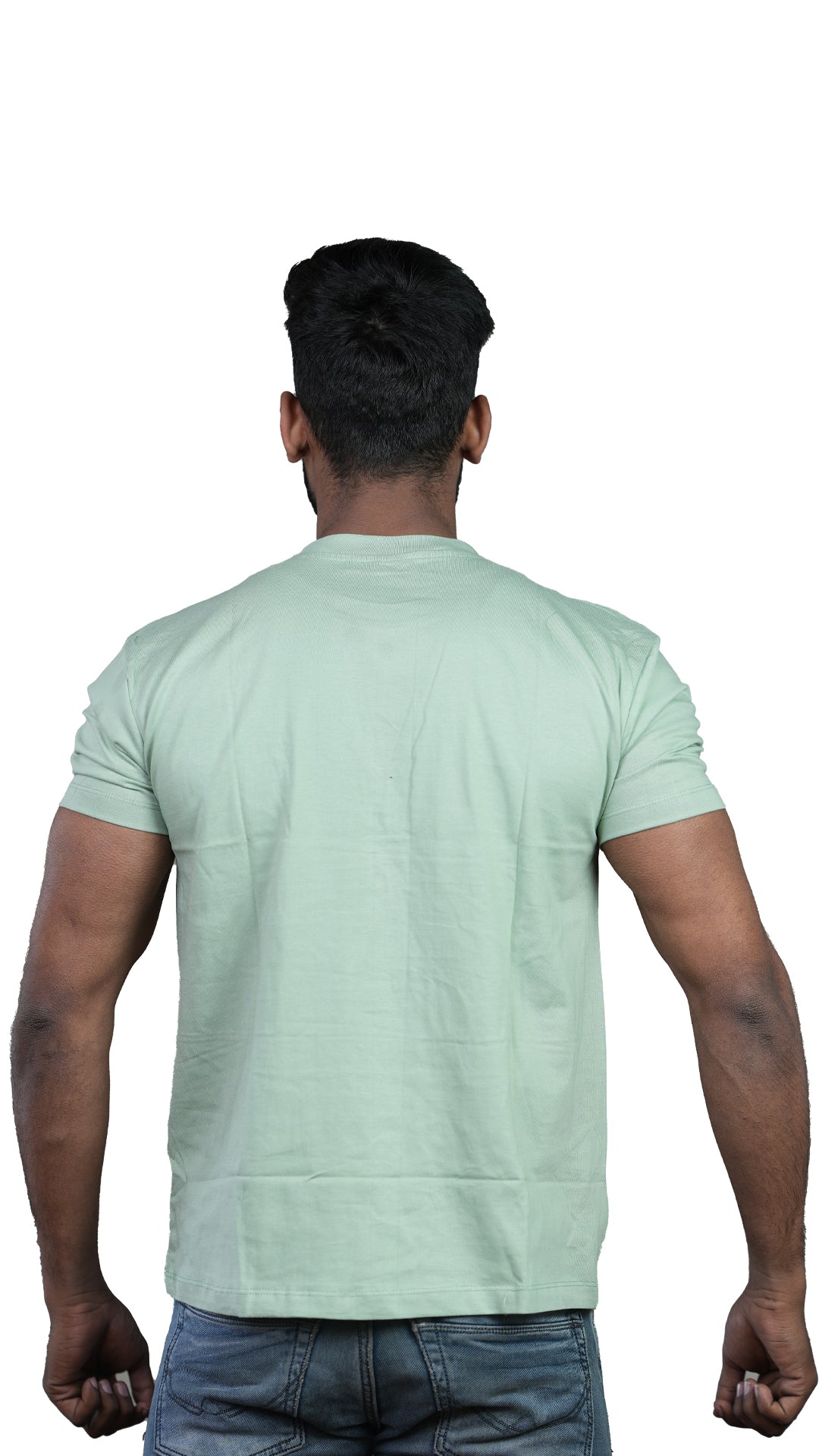 Light Green Courageous Regular Fit 100% Cotton T-Shirt