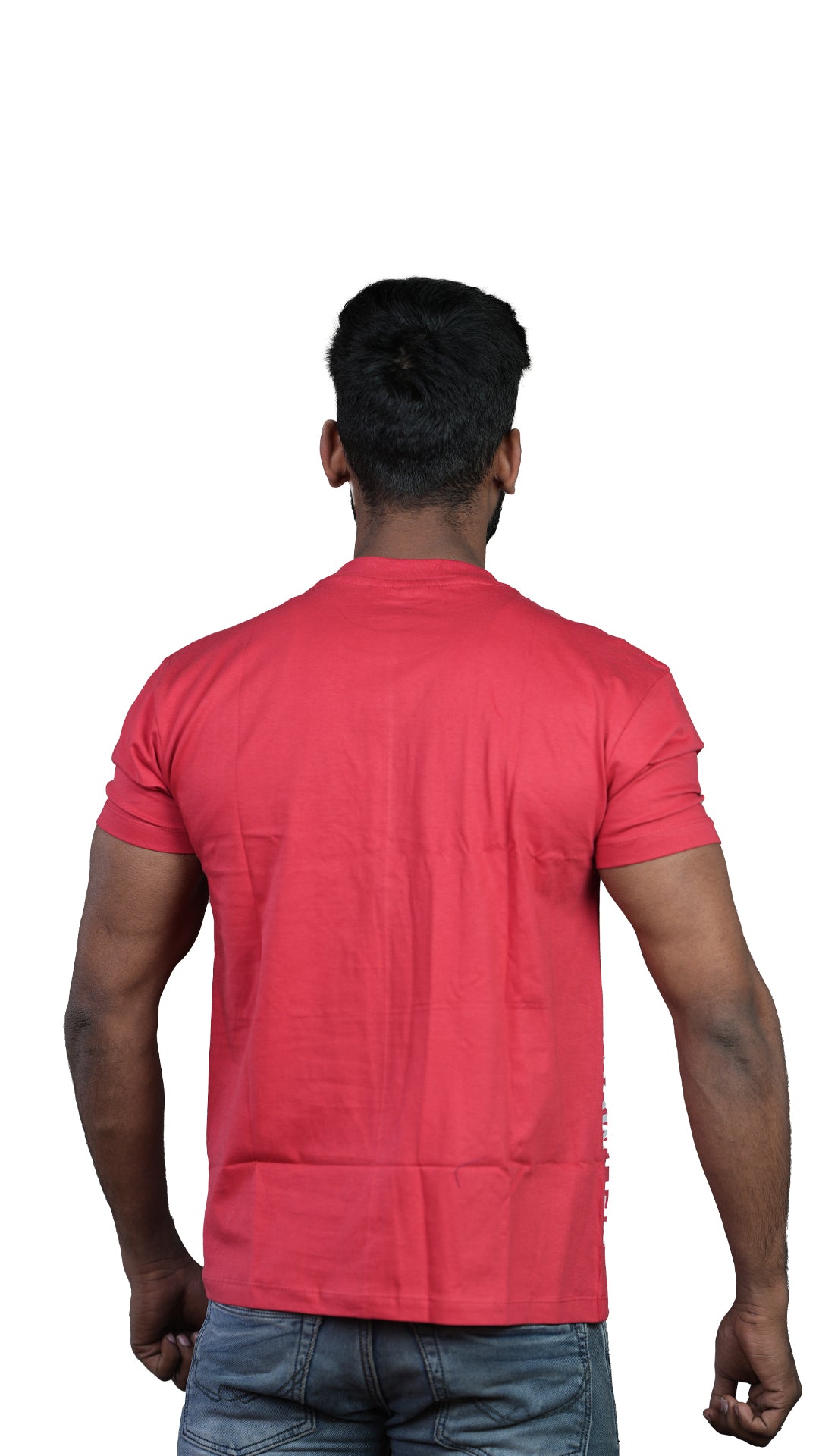 Light Red Courageous Regular Fit 100% Cotton T-Shirt